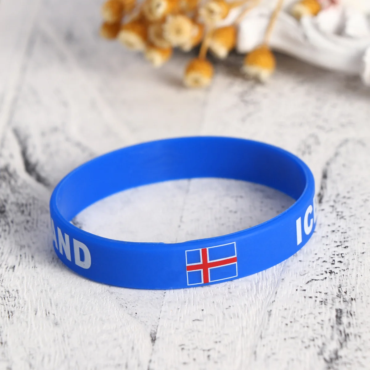 

5 Pcs Silicone Wristband with National Flag Print Ideal for Sports Events Fan Merchandise Decorative Accessory
