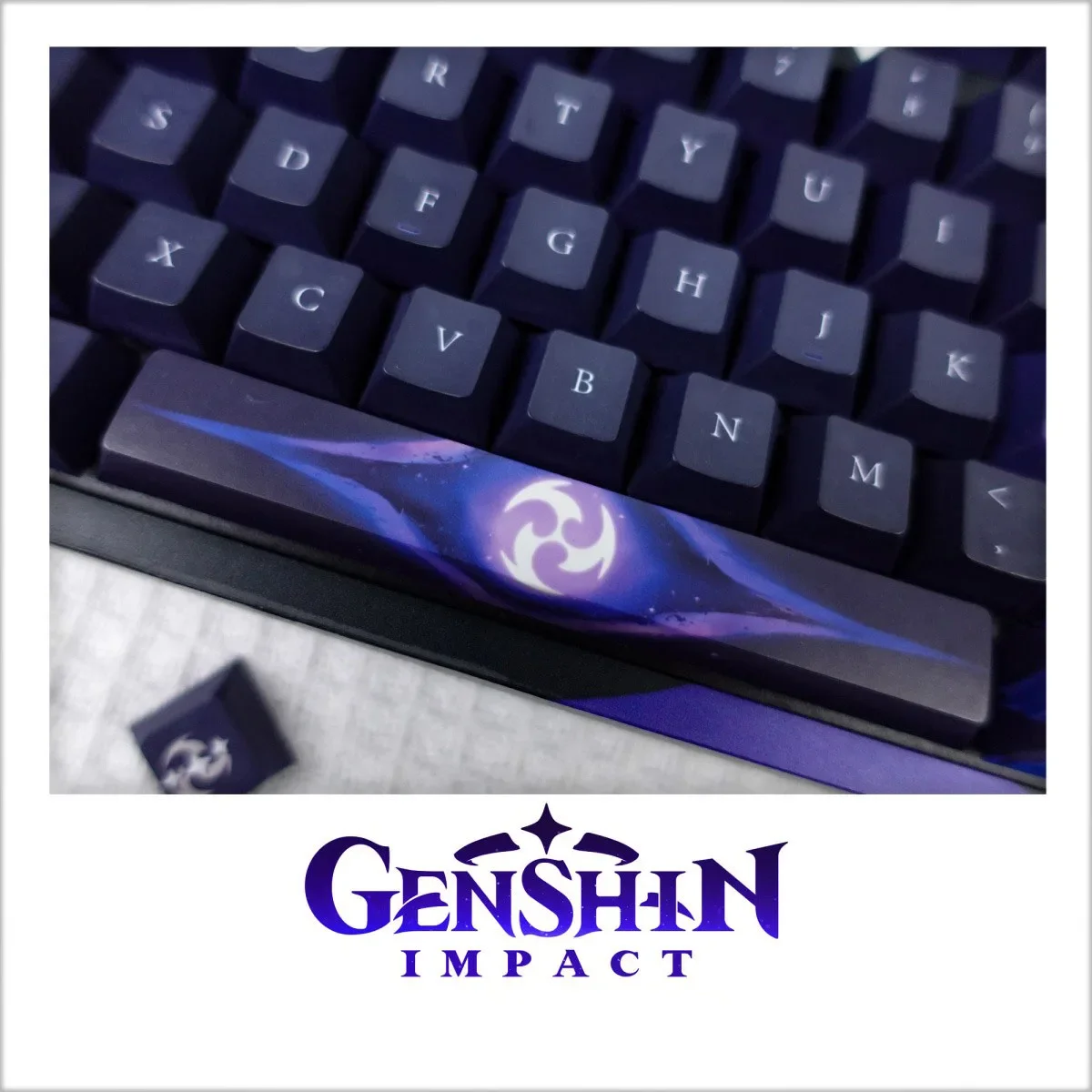 Genshin impacto raiden shogun ayaka keycaps pbt tampas para jogo de teclado mecânico personalizar