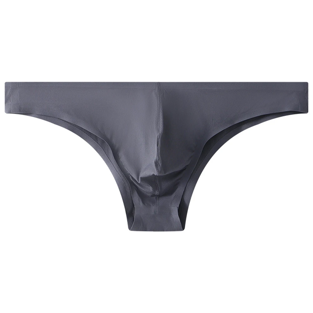 Celana Dalam Pria Lingerie G-String Sutra Es Pinggang Rendah Model Low-Rise Pouch Regular Thong Brief Untuk Semua Musim