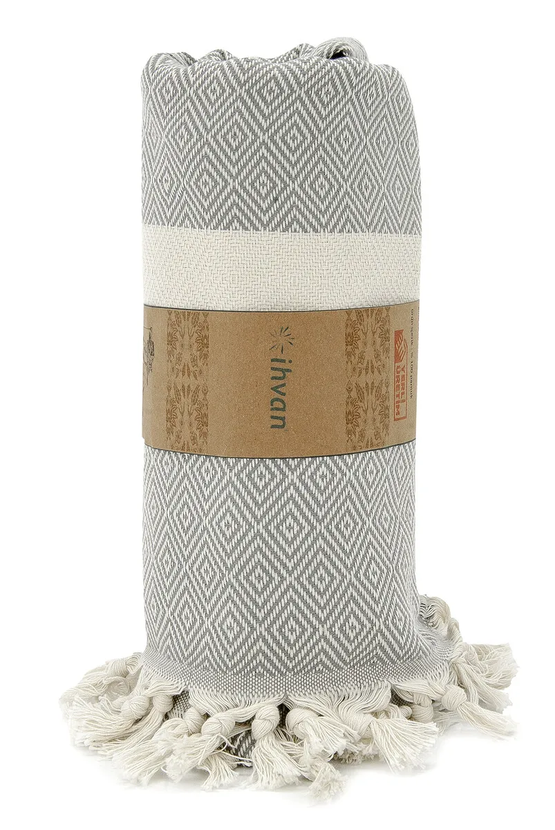 IQRAH Light Grey Cotton Bamboo Lint