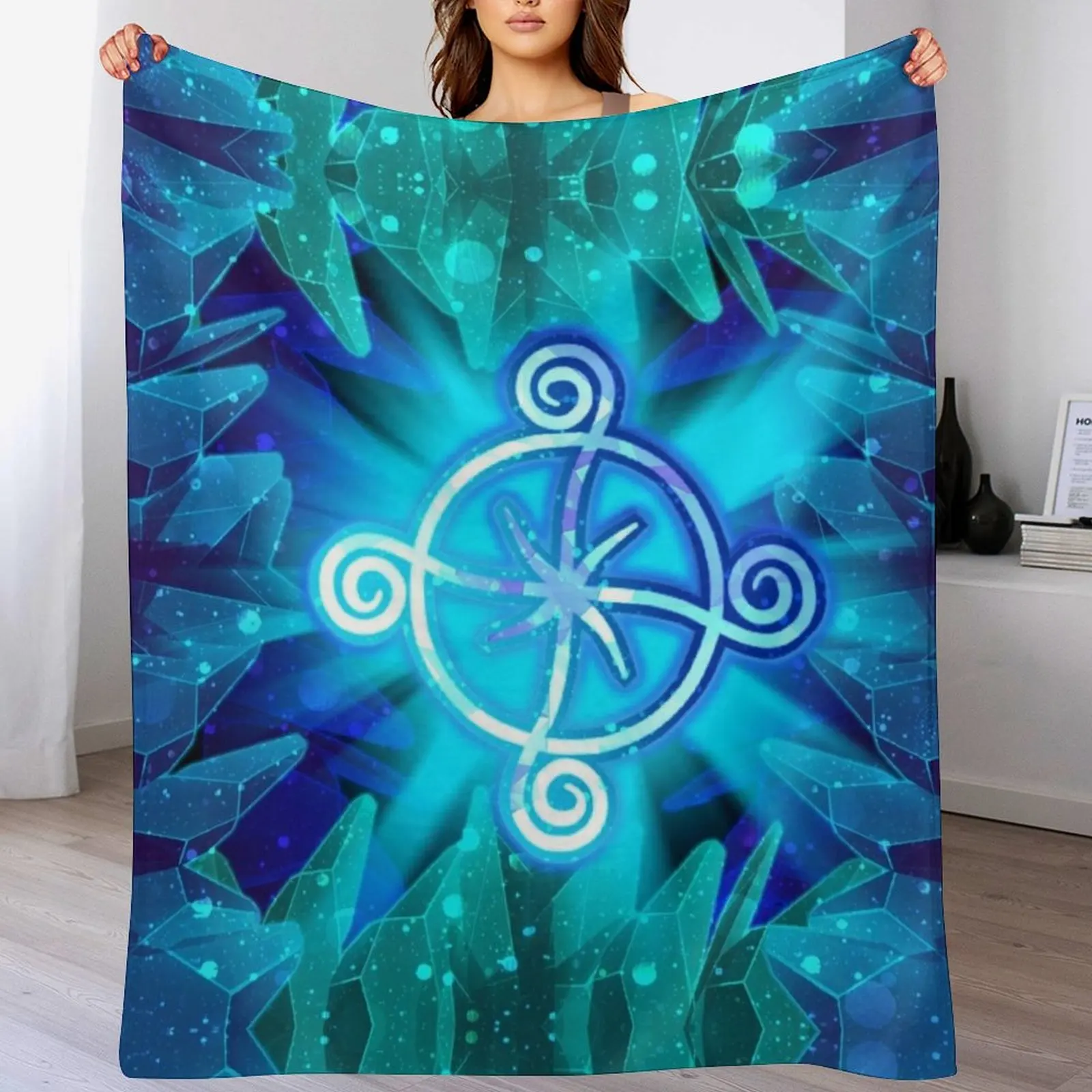 

Wizard101 - Ice School Throw Blanket Loose Summer Stuffeds Luxury Brand Blankets