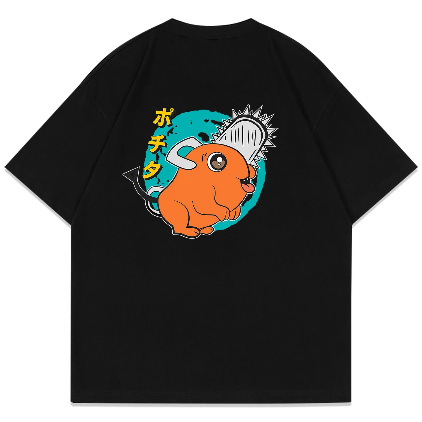 Japanese Anime Chainsaw Man Pochita Printed T-shirt Men's and Women's T-shirt Men's Top Sports T-shirt Men's T-shirt Summer Tee