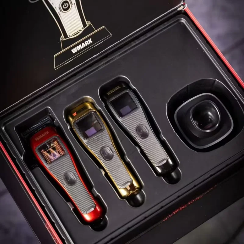 2025 NEW WMARK NG X1 Hair Clipper DLC Blade10000 RPM 3 Colors Replaceable with Charging Base Hair Clippers for men