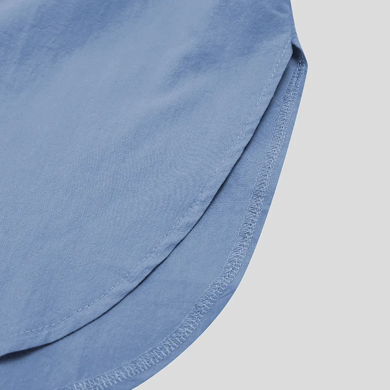 Männer Button-down Schlaf Roben Einfarbig Stehkragen Langarm Nachthemd Mode Komfortable Hause Tragen Lose Bademäntel m-3XL – Detail 7