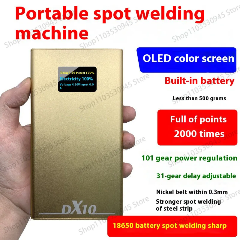 New Handheld Laser Spot Welding Machine Portable Mini 18650 Touch Welding Machine Mini Comes with Rechargeable Lithium Battery