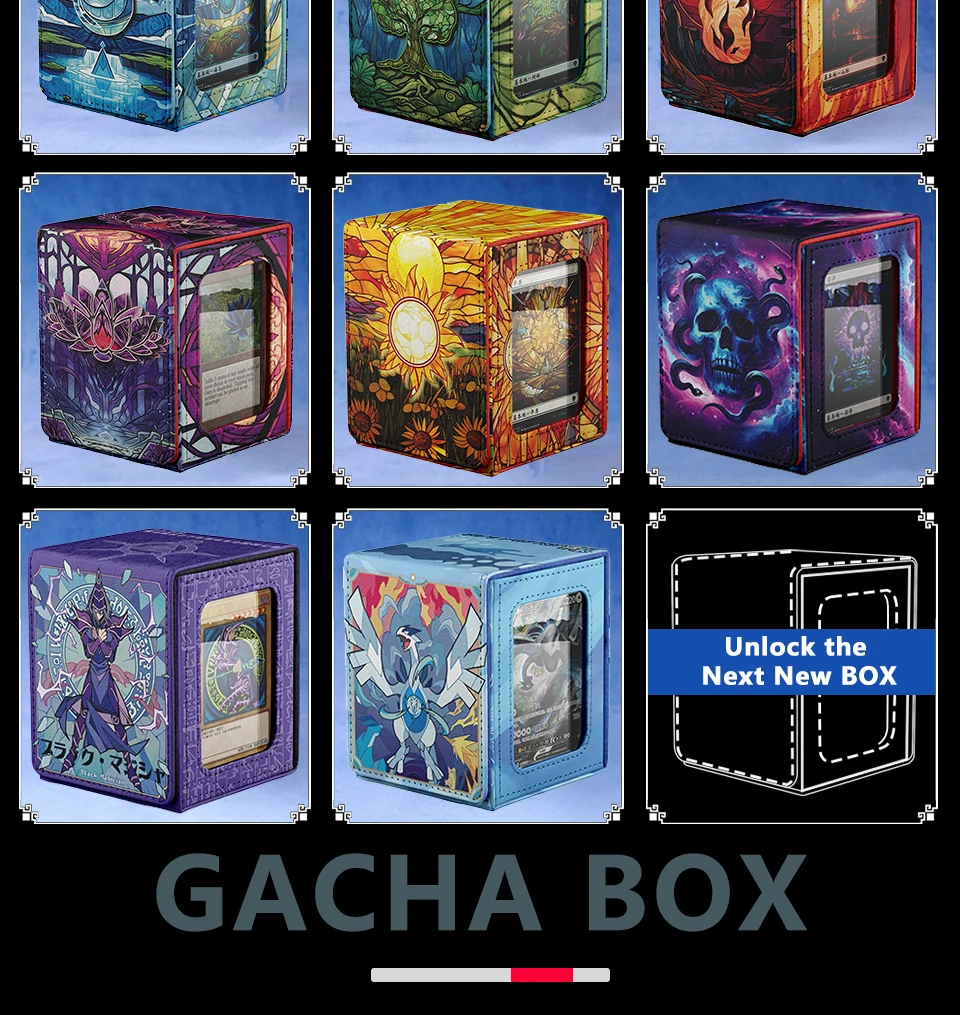 TCG Deckbox mit 100+ Kartenkapazitäten – Drachen-Design, langlebige und kostengünstige Aufbewahrung für TCG-Karten, ideal für YGO PTCG Magic Gifts – Detail 10