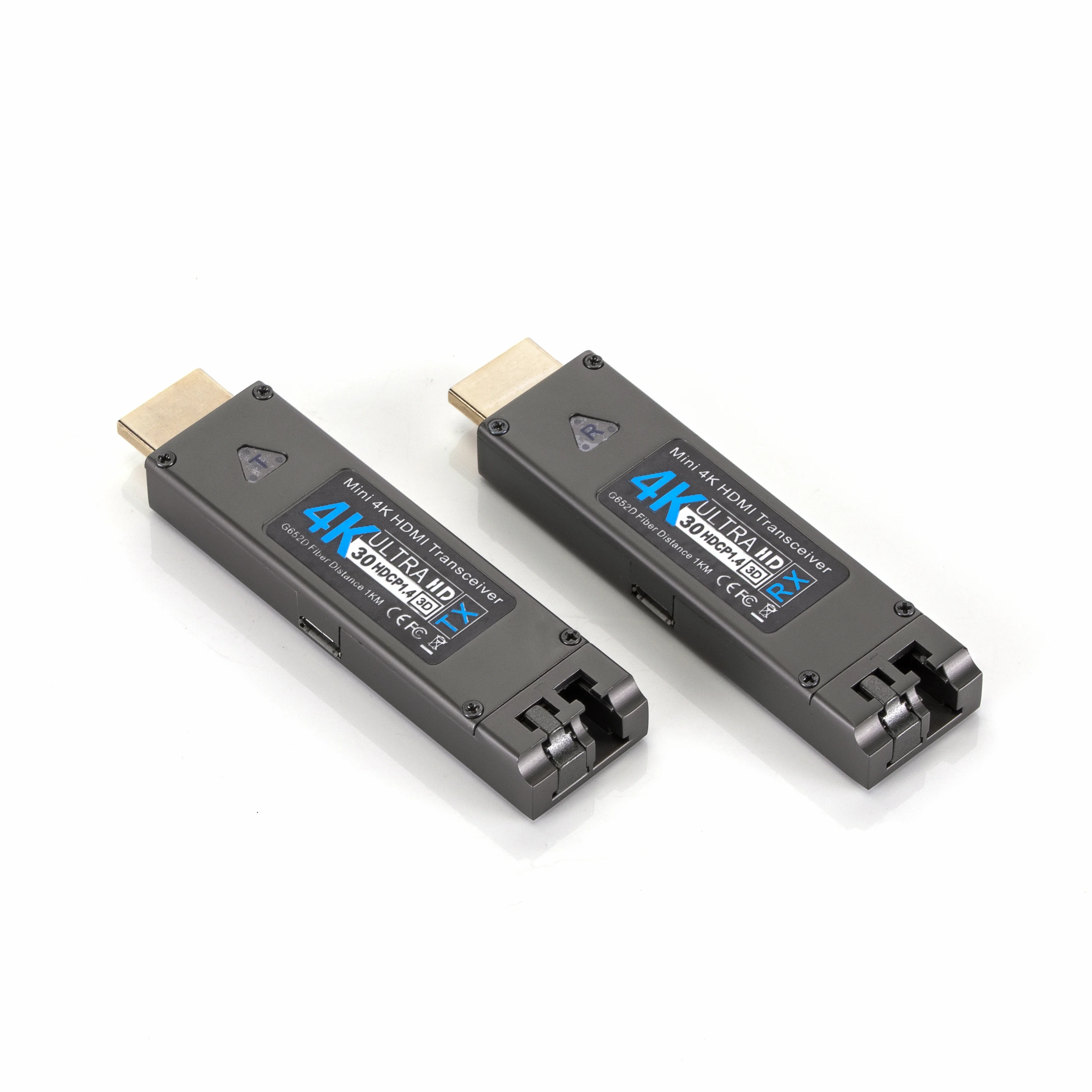 Mini Fiber Extender video optical transceiver 4k HD-MI signal to fiber optic transceiver extender