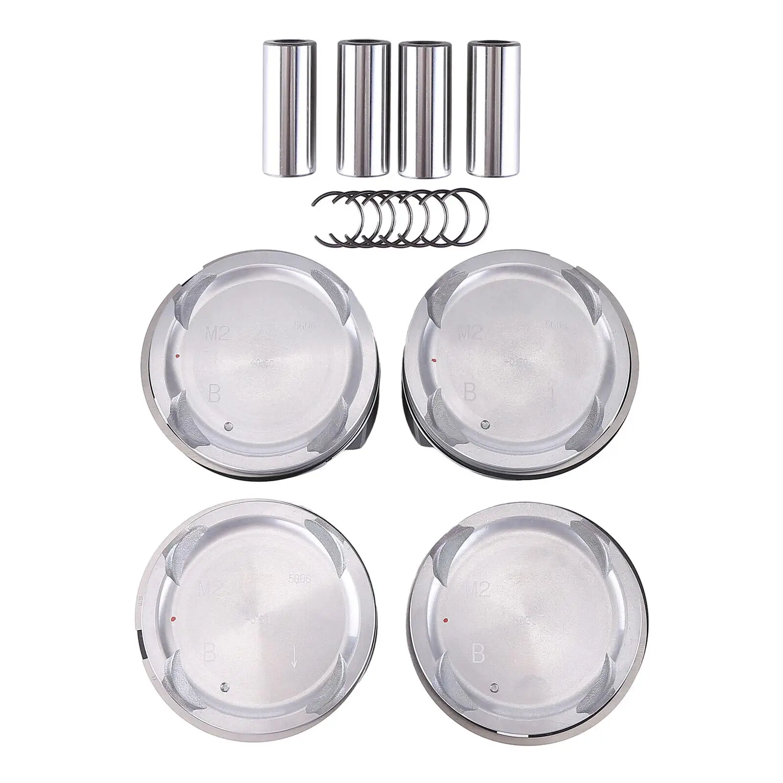 4x 230412E100 230412E120 Durable Piston Set for Kia Soul 2.0L 2014-2019