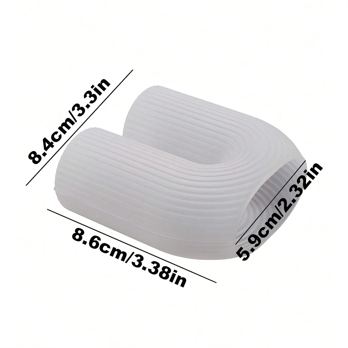 3D U-shaped Wire Tube Striped Silicone Mold Scented Candle Soap Resin Plaster Crafts Mold DIY Home Decor Durable Mold