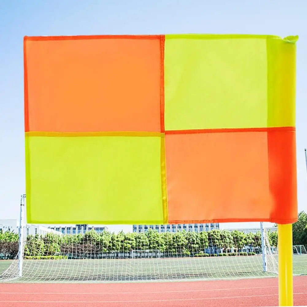 Bandera de árbitro de fútbol para juego justo, partido deportivo, fútbol, Rugby, Hockey, entrenamiento, banderas de Linesman