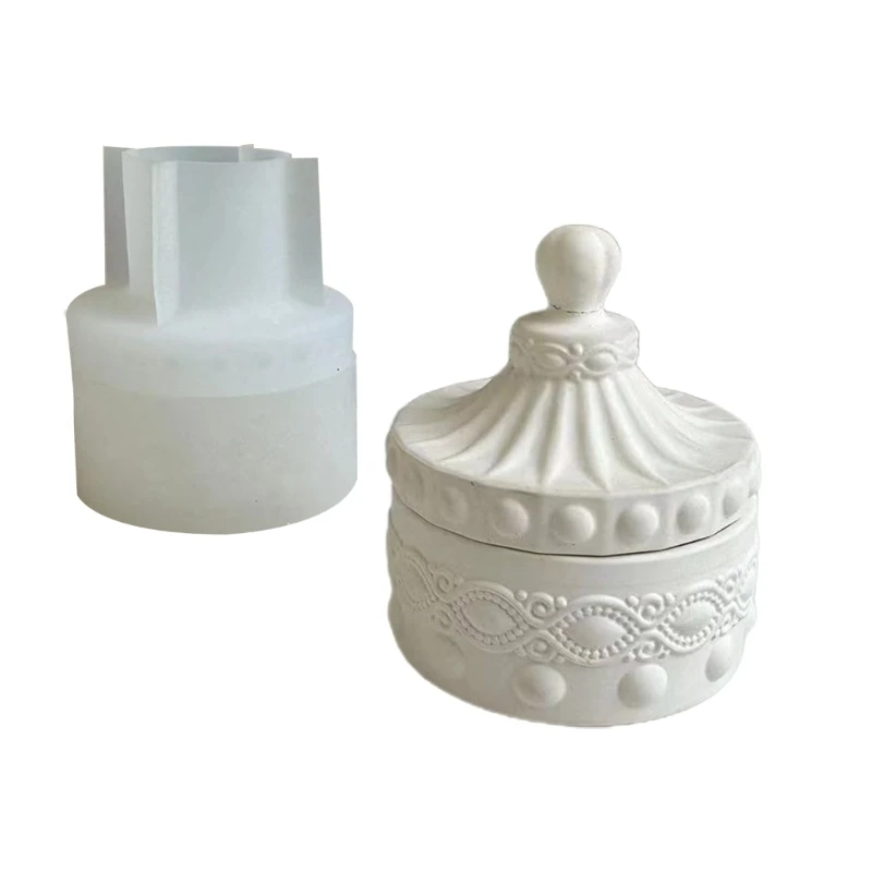 Storage Box Resin Mould with Lid Jewelry Jar Silicone Mould Jewelry Box Epoxy