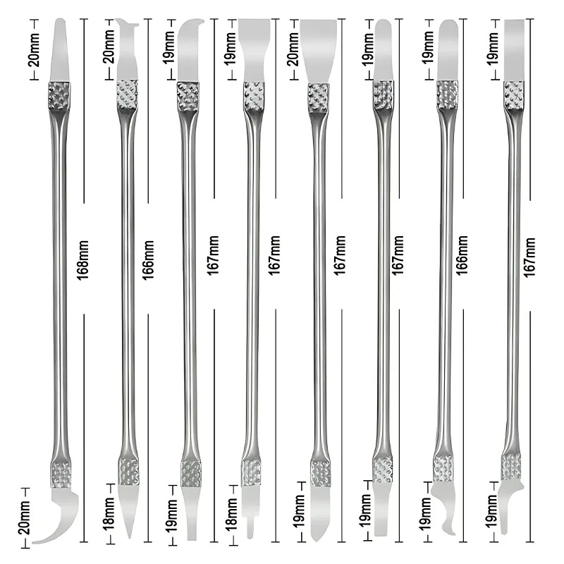 Imagem -06 - Cpu ic Prying Knife Chip Lcd Remoção de Cola Crowbar Kits de Desmontagem Motherboard Repair Tools Telefone Móvel Pcs Set