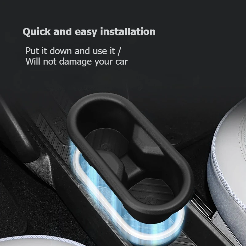 Car Central Console Water Cup Holder for Bmw for Mini Cooper E SE 2024 J01 J05 Aceman Drinks Holder Storage Box Case