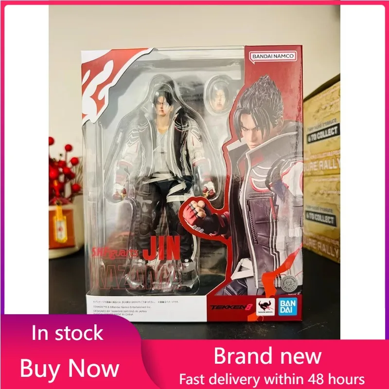 

In Stock Bandai S.H.Figuarts TAKKEN 8 JIN Model Kit Anime Action Fighter Finished Model Gift for Children