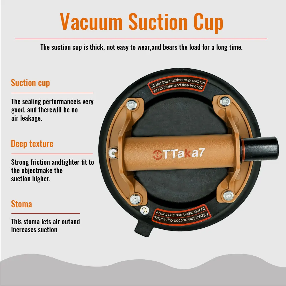 Vacuum Suction Cup 200kg Loading Capacity Industrial Grade /Granite/Tile/Window Hand Pump Sucker Lifted Handling Tools