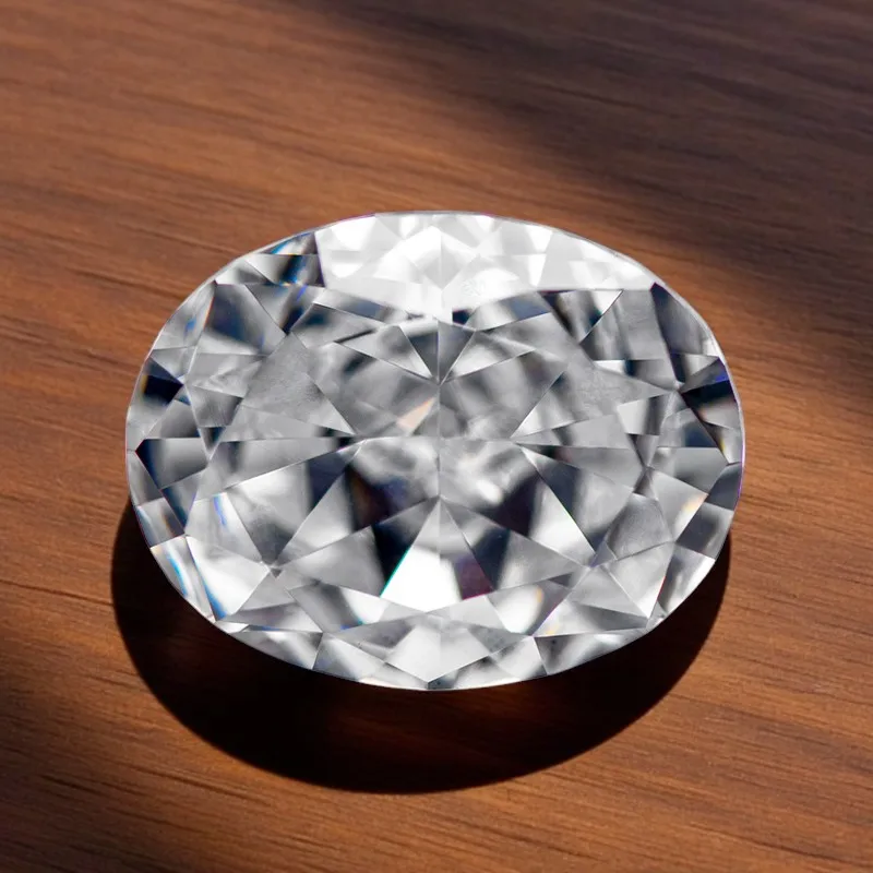 

Wholesale Cubic Zirconia Crushed Ice Cut No Certificate Oval Shape White Color Charms Beads for Top Diy Jewelry Making Materials