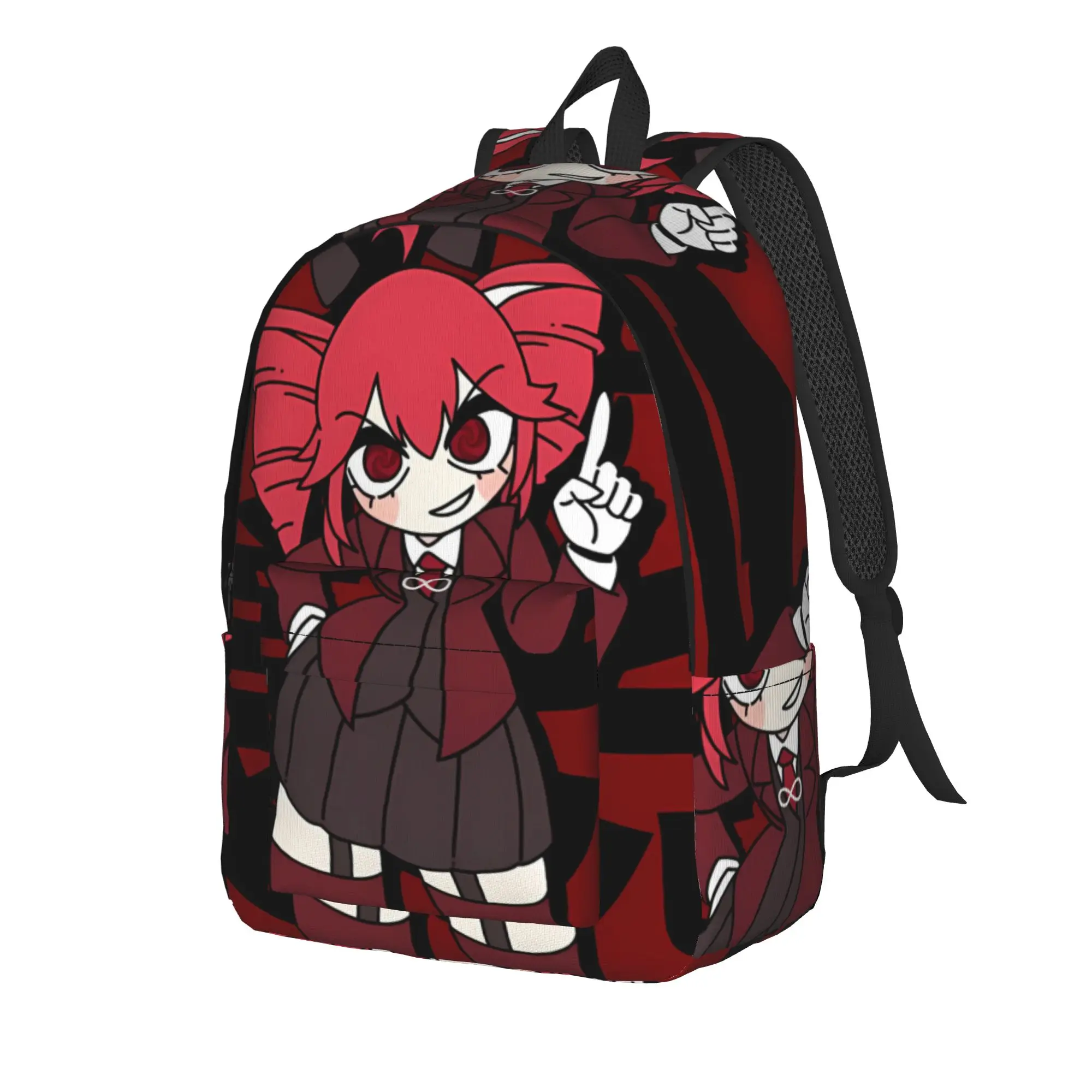 Kasane Teto Bold Text Manga Backpack  Men Polyester Trekking Backpacks Soft Kawaii High School Bags Rucksack