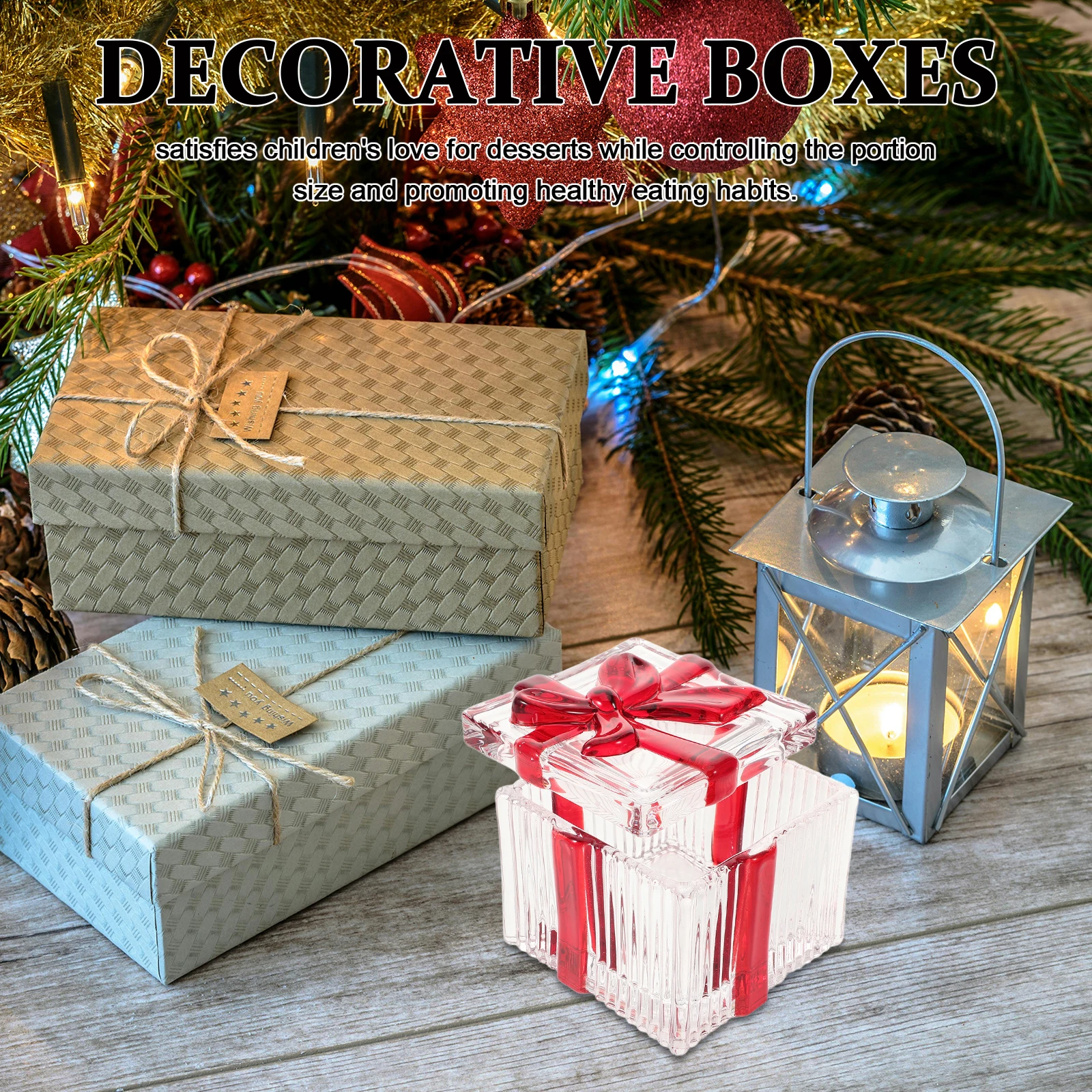 

Glass Heart Trinket Box Embossed Crystal Candy Jar Jewelry Organizer Decorative Storage Valentines Day Candy Bowl for Home Decor