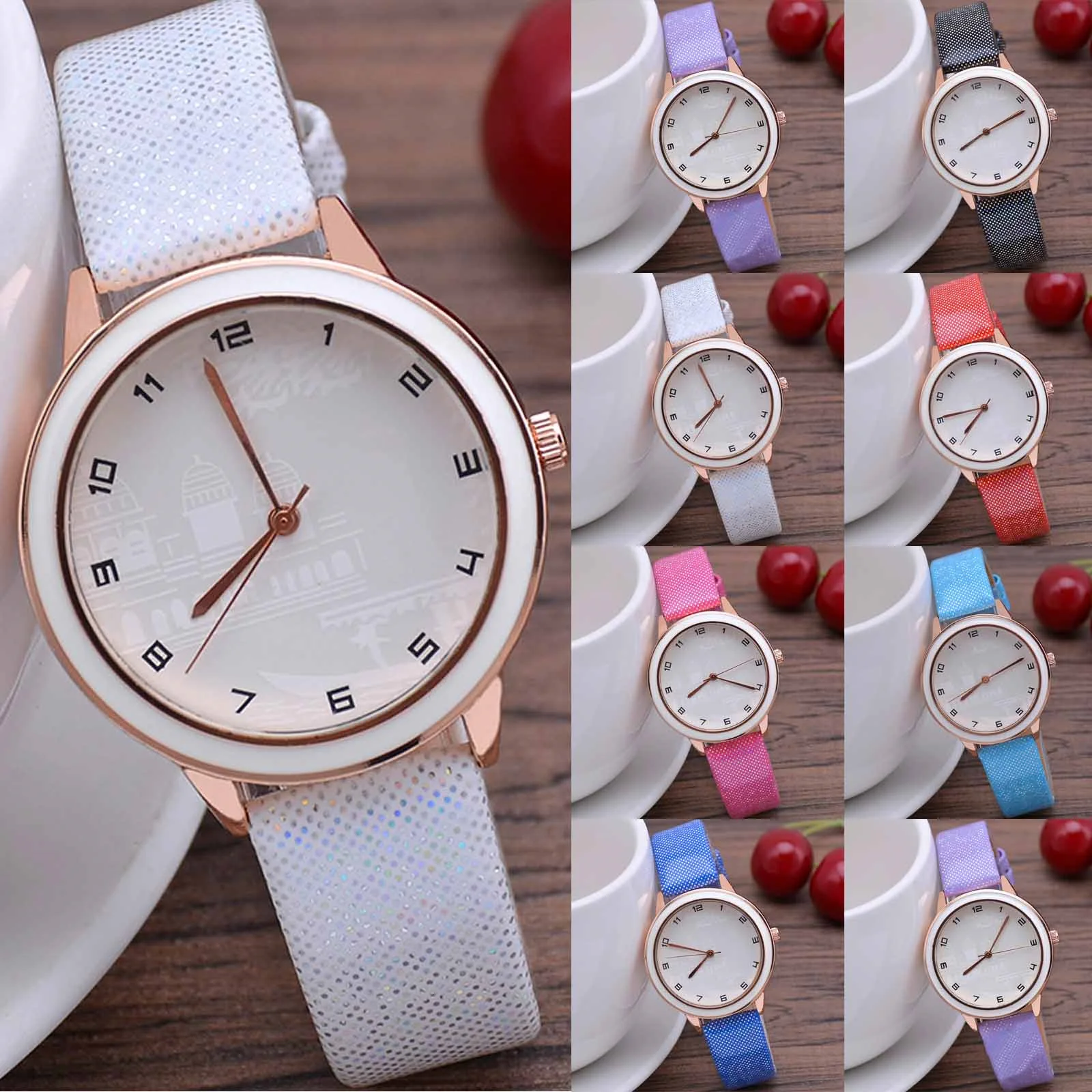 

Элегантные простые женские часы с кожаным ремешком, оригинальные швейцарские брендовые часы, роскошный браслет, платье, женские часы