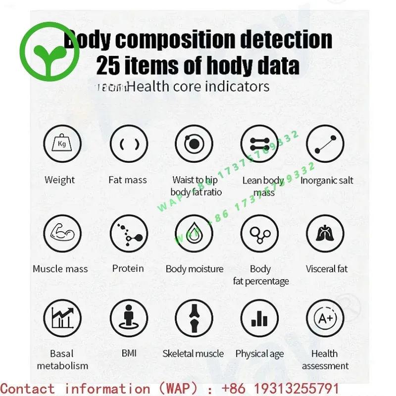 High Appearance Level High Performance Body Tester Complimentary Printer for gym    Salons