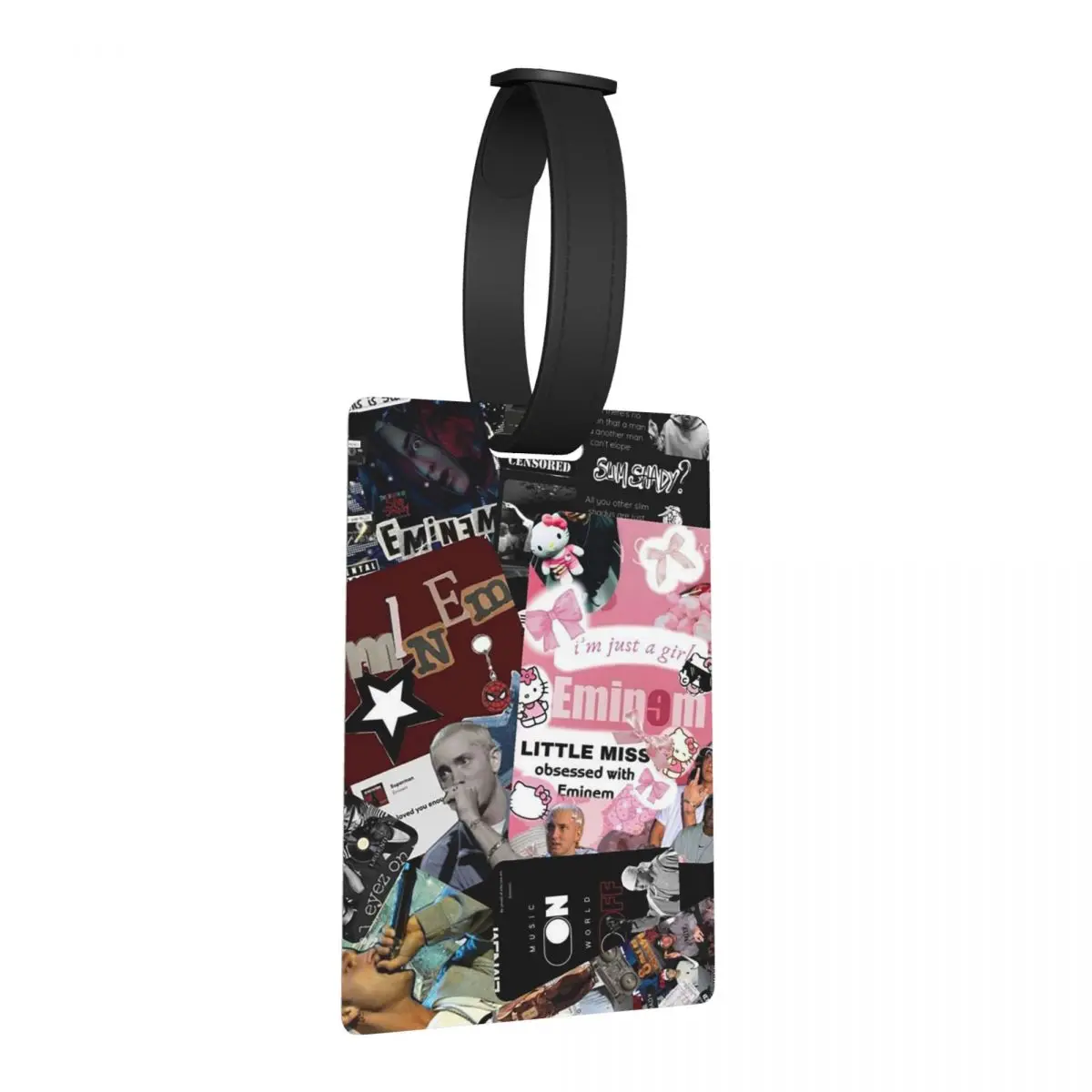 

Rapper Rap God Eminem Luggage Tags Suitcase Accessories Travel Baggage Boarding Tag Label Holder ID Name Address