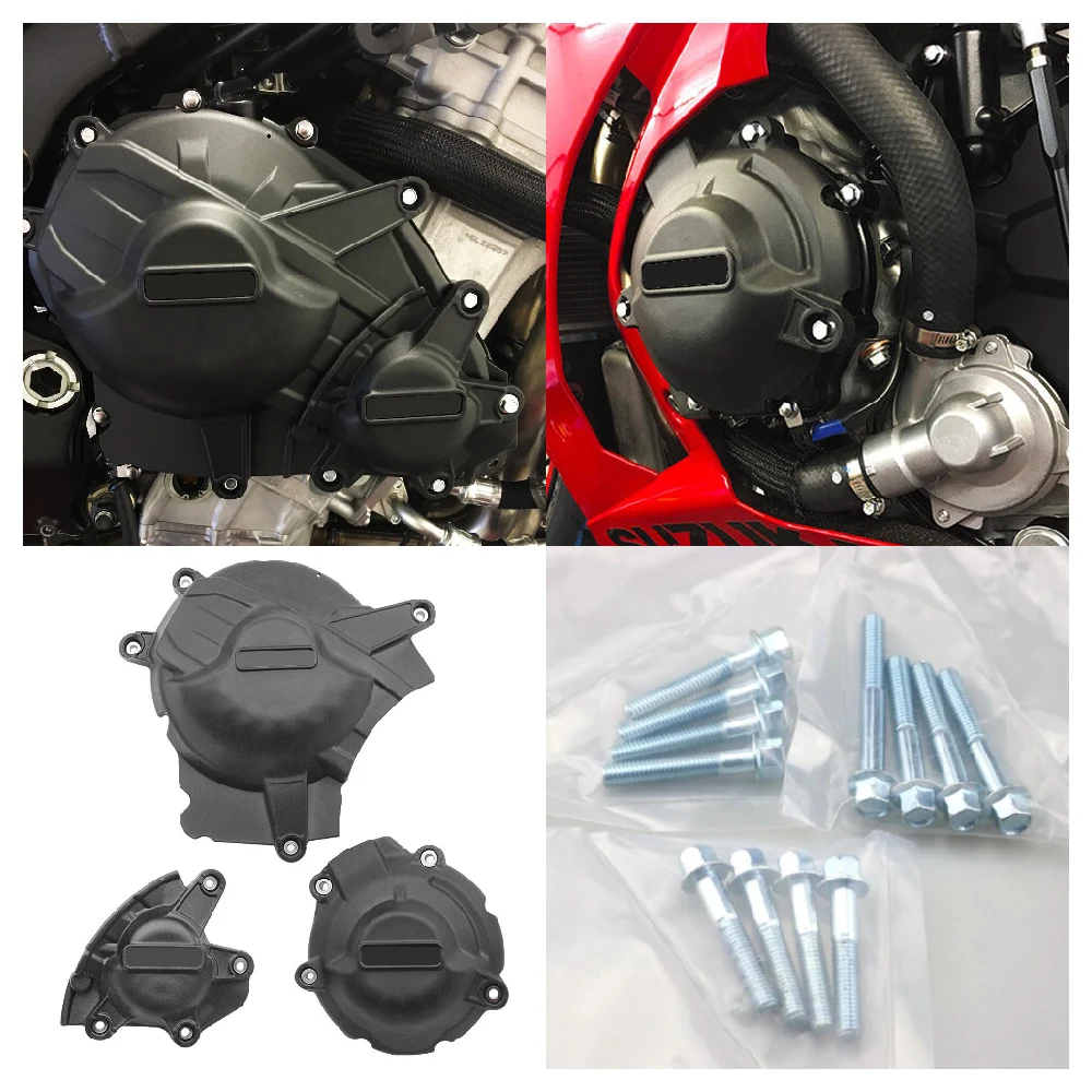 

Fits for Suzuki GSXR 1000 GSX-R 1000R GSX-R1000 ABS 2017-2024 Motorcycle Engine Stator Case Guards NEW Protection Covers Kits