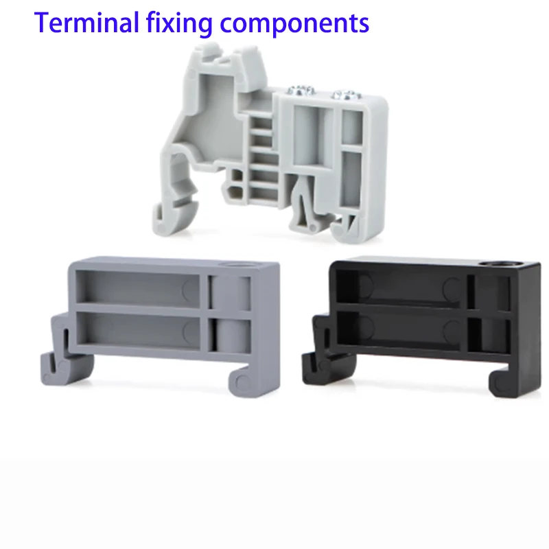 10 pieces EUK wiring terminal fixing parts guide rail plugs terminal rail fixing parts TBR-F plastic buckles UK