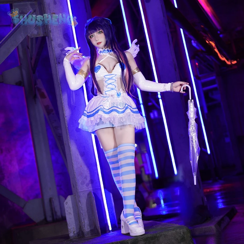 Panty & Stocking with Garterbelt Panty · Anarchy Stocking · Anarchy Cosplay Costume Sweet Lolita dress wig Halloween Woman unifo