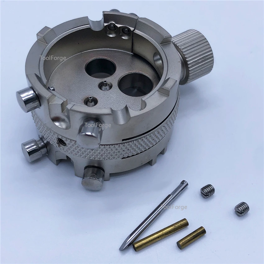 

4030/7750 Держатель механизма часов Подставка из нержавеющей стали Инструменты для ремонта часов для 4030 400 410 420/7750 7753 7754 Держатель механизма