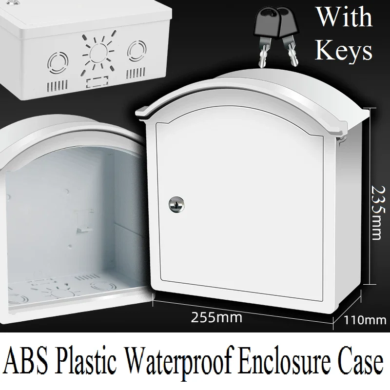 Monitoring Equipment Outdoor Waterproof Box Power box Electrical Enclosure Case ABS Plastic Waterproof Sealed Junction Wire Box