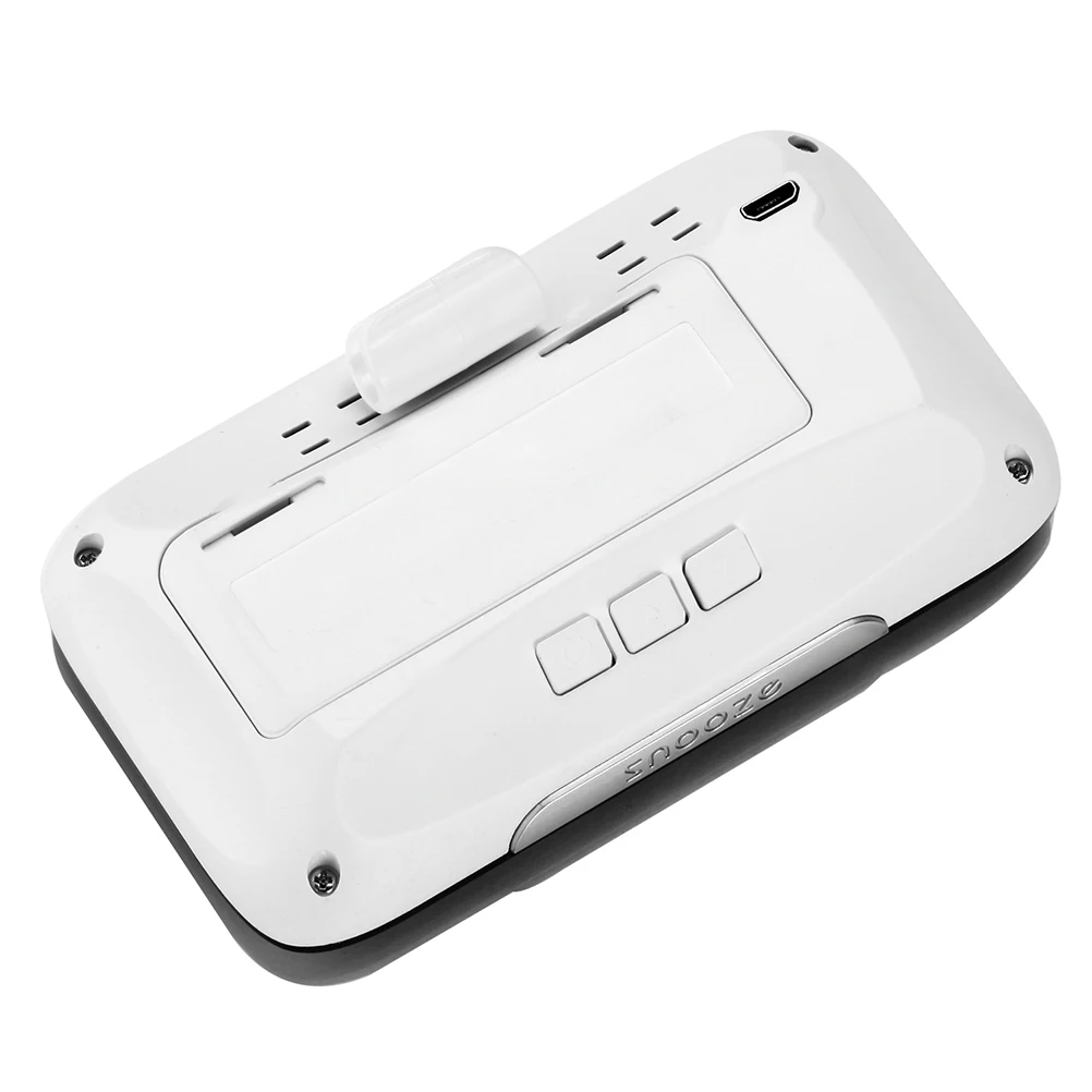 

USB Multi Function Digital Alarm Clock LED Display Table Clock Backup Setting Save