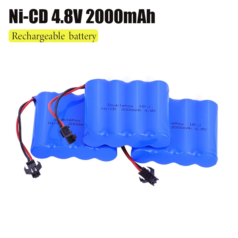 

4.8V 2000mah NiCD Battery Rechargeable Batteries for Alloy Hill Climbing Car Remote Control Toy Car Throwing Car AA Battery Pack