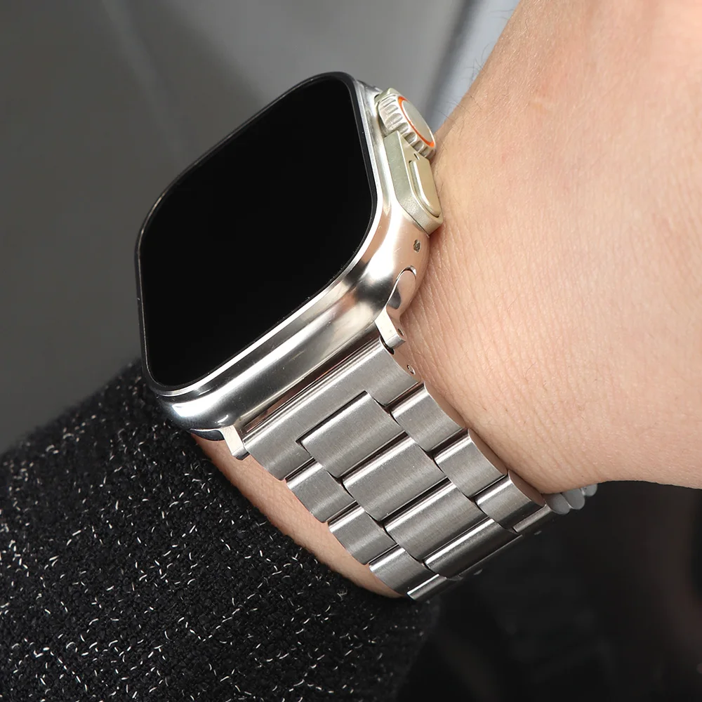 Edelstahlarmband für Apple Watch Band 45 mm Ultra 3 2 49 mm Armband iWatch Serie 11 10 9 8 7 SE 6 5 4 3 2 46/45/44/42/41/40 mm