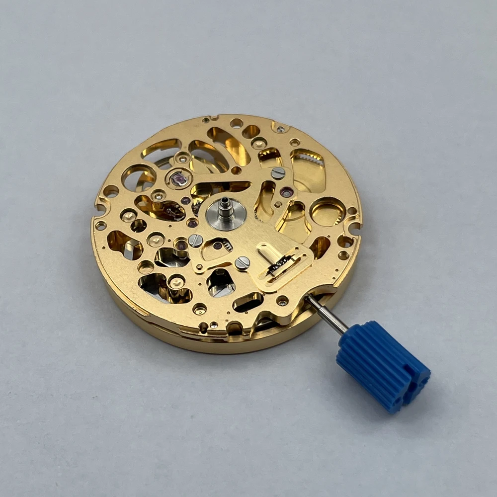 NH71 Automatic Skeleton Movement Genuine Watch Parts High Precision Gold 24 Jewels Watch Accessories