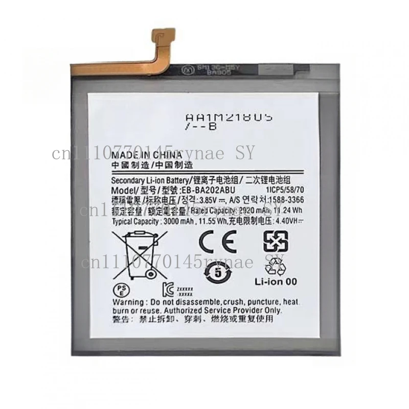 

New 3000mAh High Compatibility Battery EB-BA202ABU For Samsung Galaxy A10e A20e Series SM-A102 A202