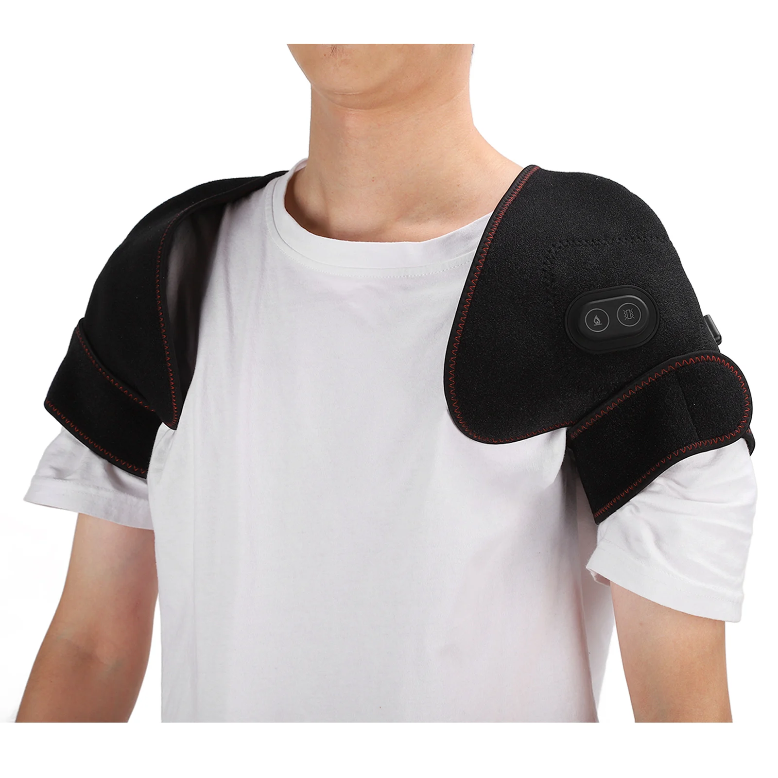 

Heating Shoulder Warmer Heating Shoulder Pad Stiffness Relief USB Charging Warm Massage Function Electric Heated Shoulder Wrap