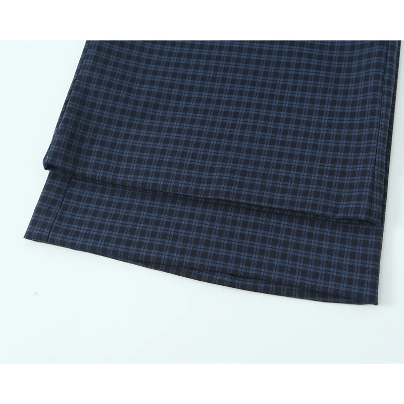 Pantalon à carreaux Chic pour femmes, pantalon droit décontracté, nouvelle mode avec ceinture, taille haute, tenue de bureau, automne 2025