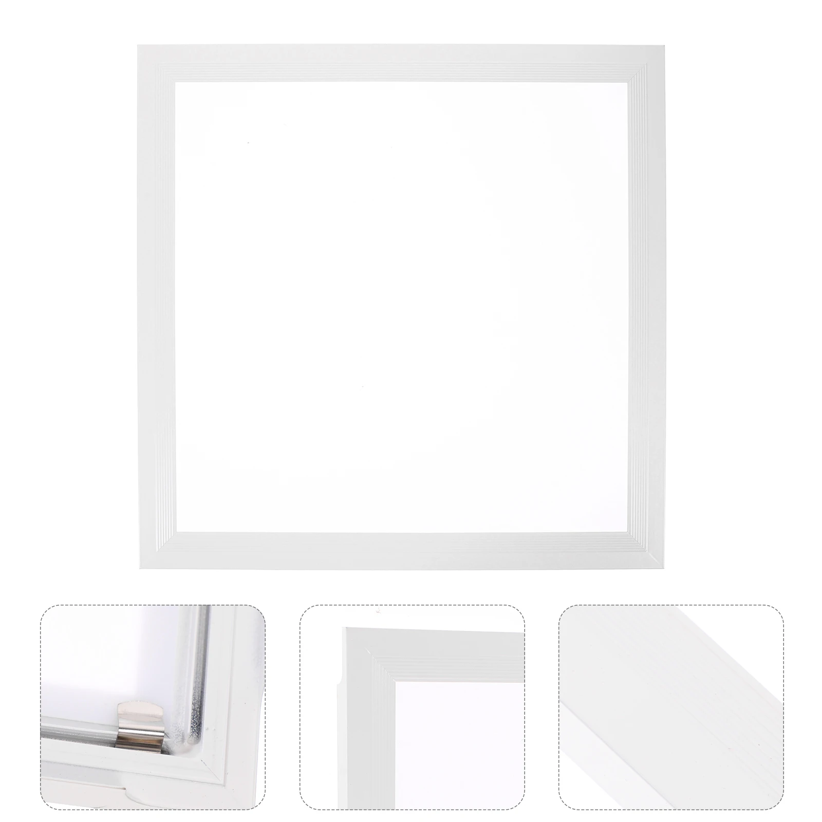 

Aluminum Lampshade Base Integrated Ceiling Light Covers Slim Design Frosted Panel Office Classroom Decor Lighting Supply