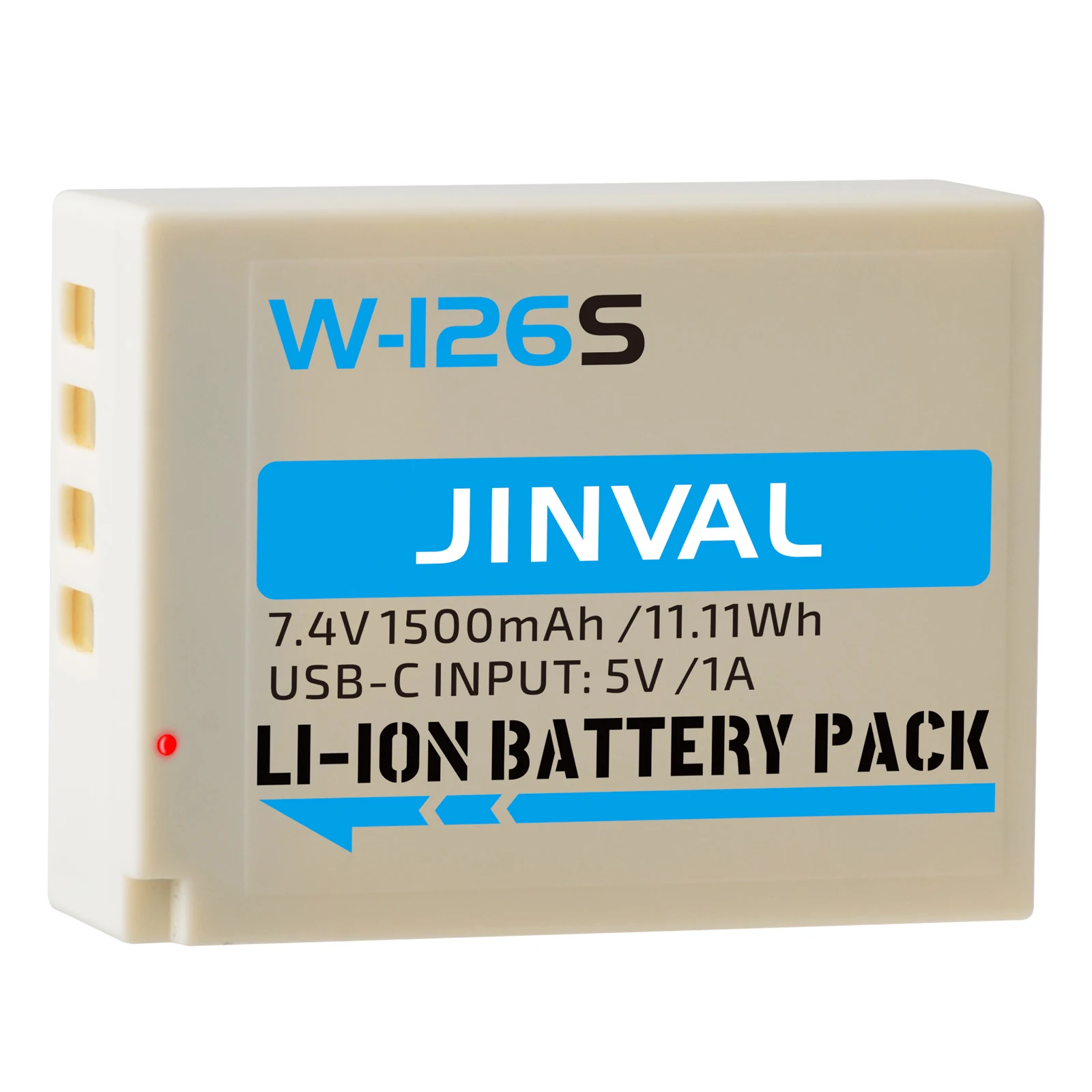 

JINVAL NP-W126 Battery 2-Pack USB-C Charging NP-W126S W126 W126S Camera Battery For Fujifilm X100VI X100V XT30II XT30 III XS10