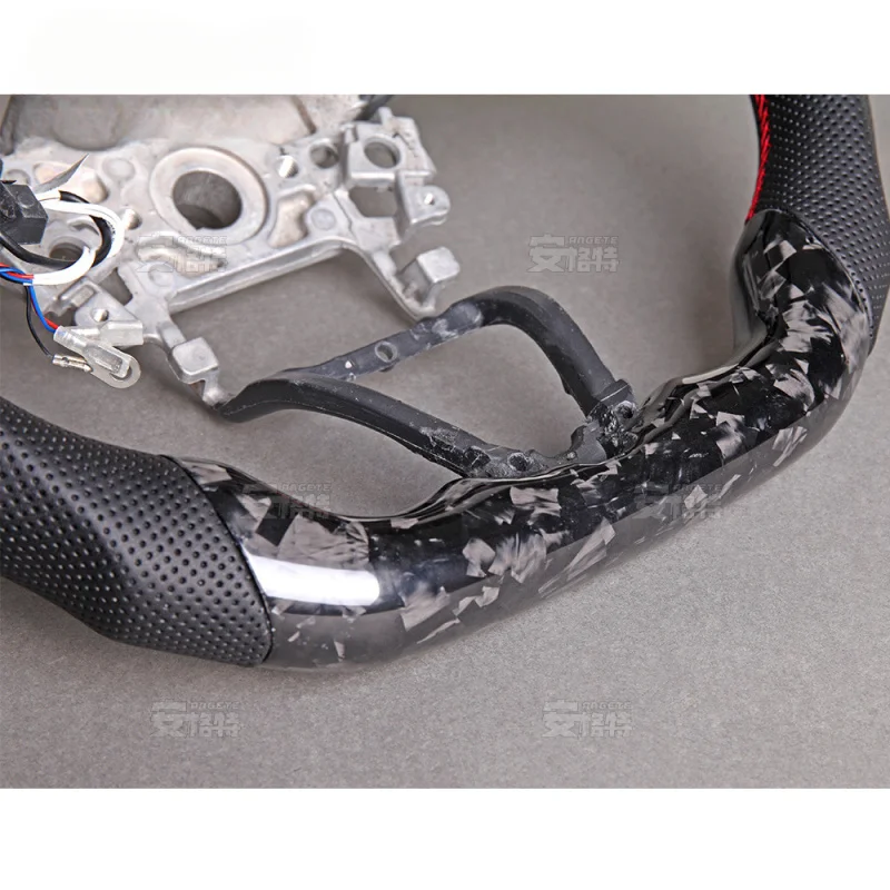 For Honda Accord 10th Gen LED Forged Carbon Fiber Steering Wheel (Multifunctional Smart, Modification Part)