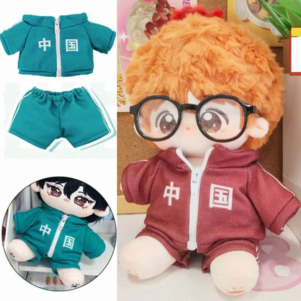 Handmade Sport Clothes For 20cm Cotton Dolls Sweatshirt Shorts Outfits Pants Fashion Trendy Sportswear For 1/12 BJD Dolls Top