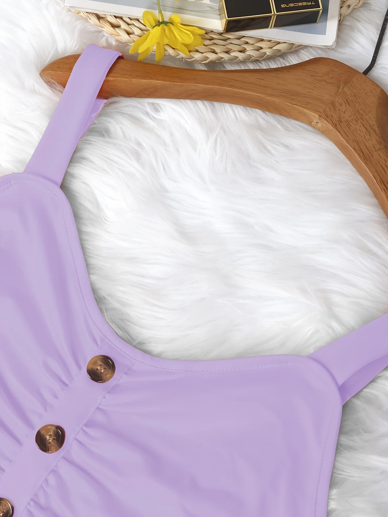 Elegantes Tanktop mit Knopfdetails für Damen in Übergrößen für stilvollen Komfort – Detail 18