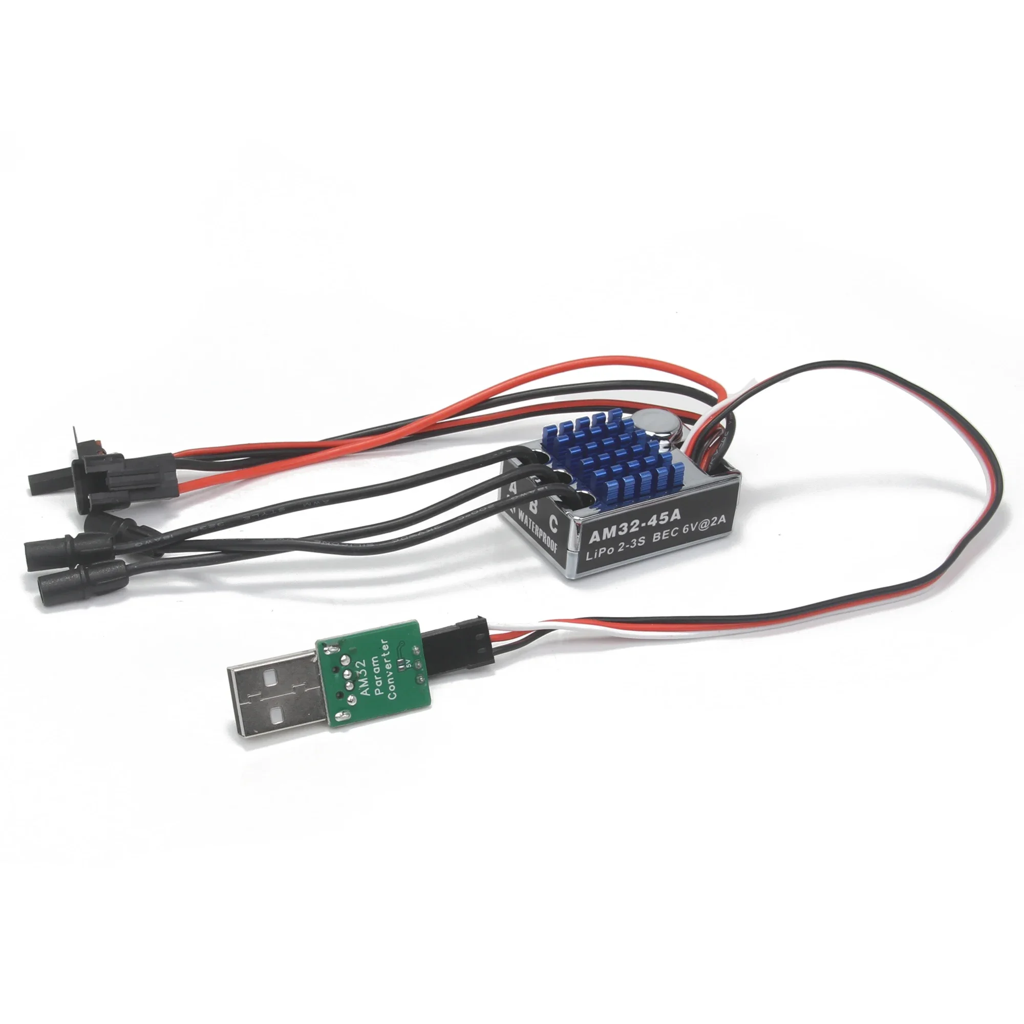 Am32 40a 45a 65a 80a esc usb/tipo c link programador adaptador de parâmetro para carro rc rastreador drone mn axial trx4 scx10 atualização de firmware