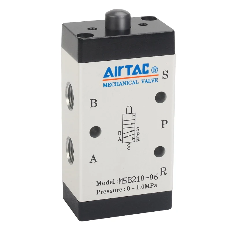 Magnetventil AirTac Mechanical Valve Switch M5R110/M5R210 Pneumatic 5/2 Way Control Valves M5R Sereis Roller Type Pneumatik — Detail 3