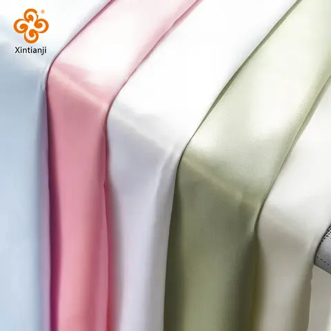 26 Colors Satin Fabric By The Meters Skirt Lining Material Wedding Decoration Fabric Box Lining DIY Clothing Sewing Background
