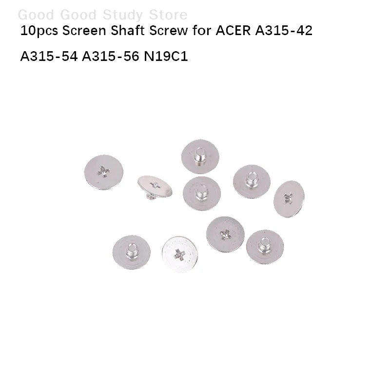 

10Pcs Big Flat Head Laptop LCD Axis Shaft Hinge Screws Carbon Nickel Plating For A315-42 A315-54 A315-56 N19C1