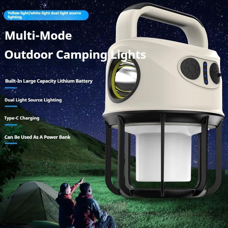 

LED Outdoor Lighting Camping Portable Tent Light USB Charging Atmosphere Light Camping Retro Pony Light