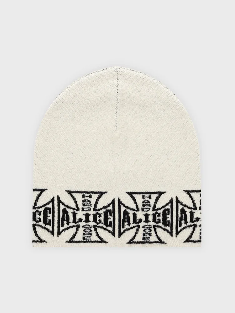 2026 Trend Gothic Graphic Print Knit Skull Cap Y2K Punk Warm Elastic Beanie Casual Street Daily Winter Cold Protection Hat