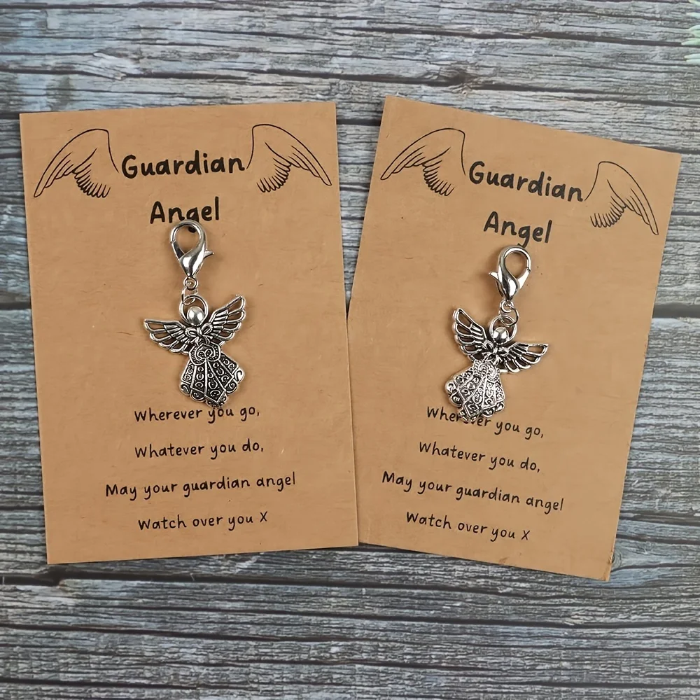1/5/10/20/50/100pcs Guardian Angel Keychain - Elegant Angel-