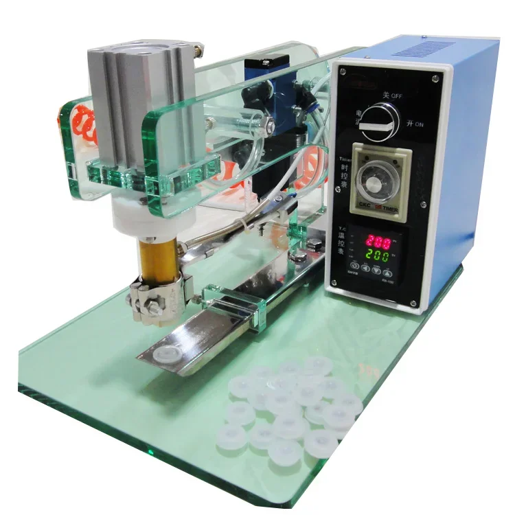 Semi-Auto Coffee One Way Degassing Valve Applicator Machine One Way Coffee Valve Machine valve applicator